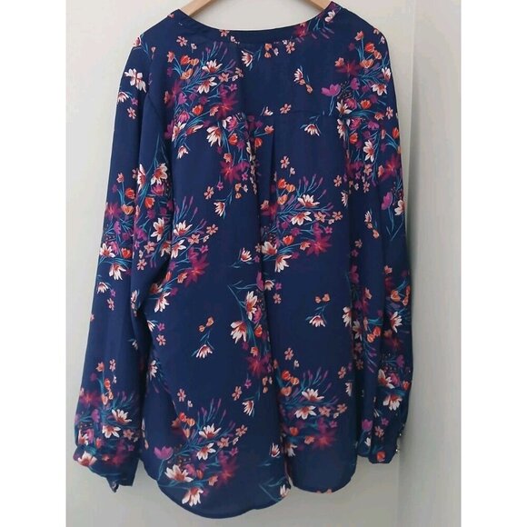 Torrid Floral Peasant Blouse - Picture 8 of 10